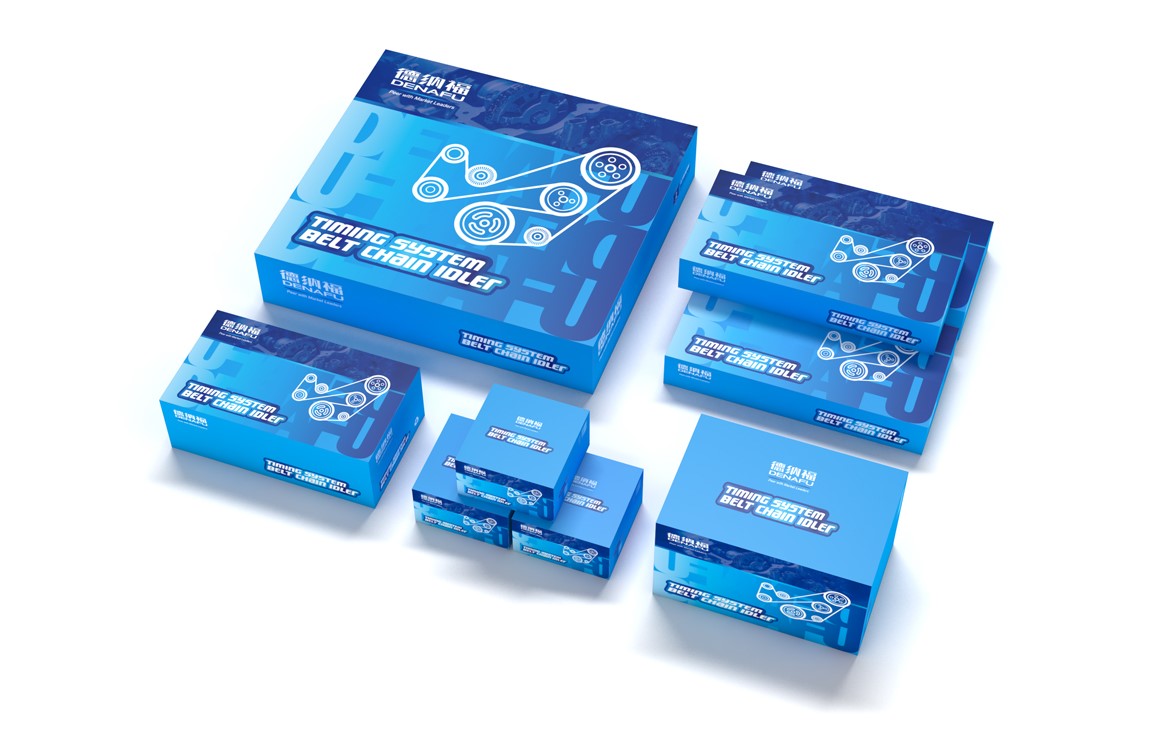 Packaging Design for Engine Timing Belt, Timing Chain, Tensioner and Idler